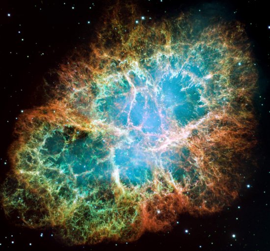 かに座（cancer）星雲Crab Nebula-photo credit NASA's Marshall Space Flight Center via flickr ※Cancerは「大きなカニ」、英語表記の「がんの病名」。